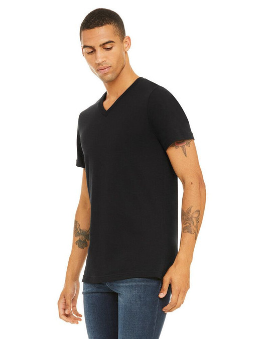 Bella+Canvas B3005 - T-shirt unisexe en jersey à manches courtes et col en V
