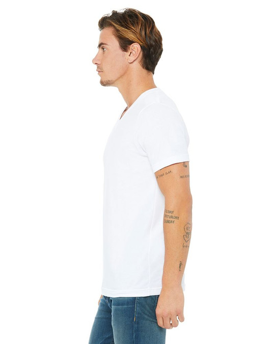 Bella+Canvas B3005 - T-shirt unisexe en jersey à manches courtes et col en V