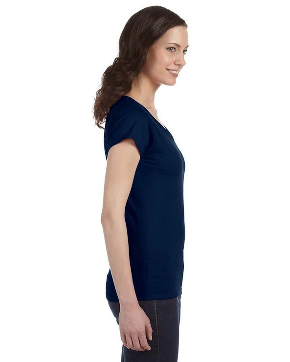 Gildan 64V00L - Junior Fit V-Neck T-shirt for Women