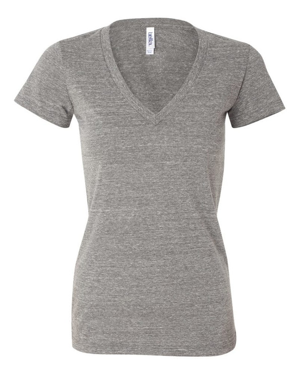 Bella+Canvas B8435 - Camiseta Triblend Mujer Bella+Canvas Cuello en V Profundo