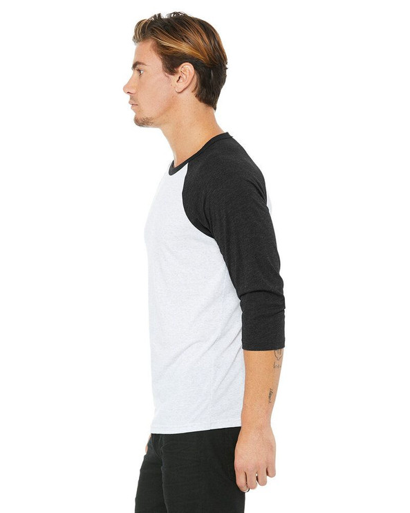 Bella+Canvas 3200 - Unisex 3/4-Sleeve Baseball T-Shirt