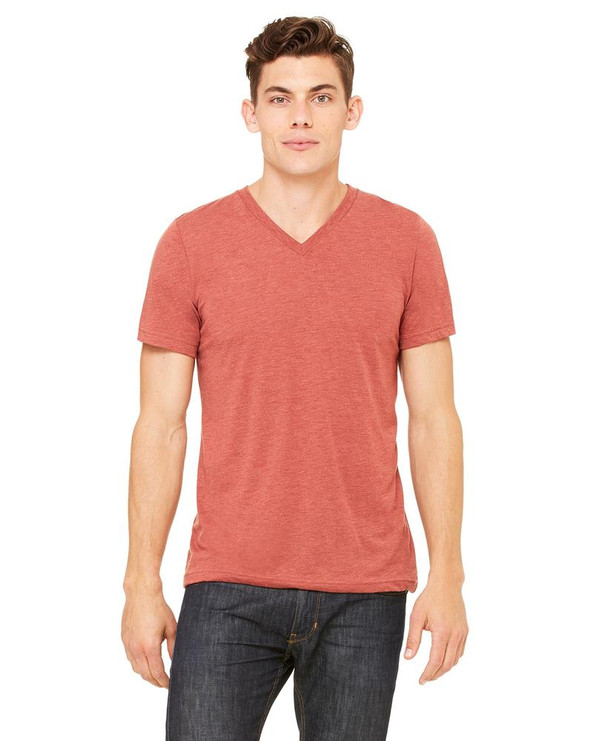 Bella+Canvas 3415C - t-shirt unisexe Triblend à manches courtes avec encolure en V