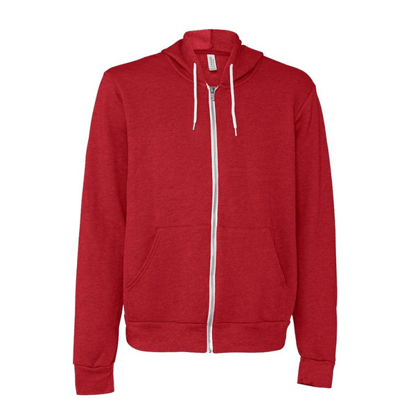 Bella+Canvas 3739 - molleton à capuchon unisexe en poly-coton avec glissière tout au long