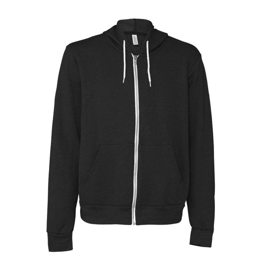 Bella+Canvas 3739 - Unisex Poly-Cotton Fleece Full-Zip Hoodie