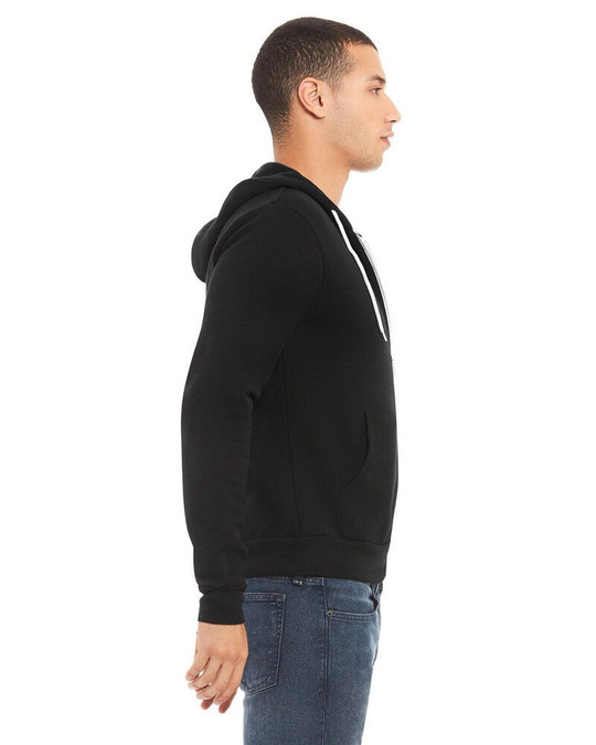 Bella+Canvas 3739 - Unisex Poly-Cotton Fleece Full-Zip Hoodie