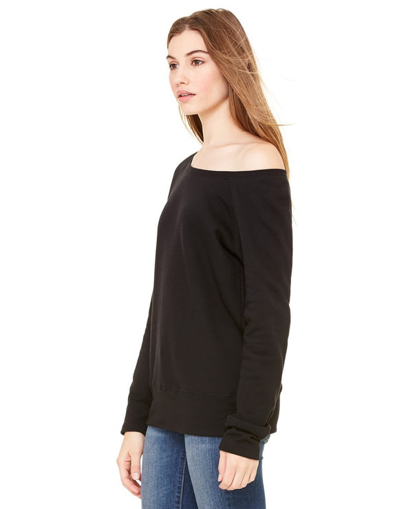 Bella+Canvas 7501 - chandail en molleton éponge pour femme avec large encolure