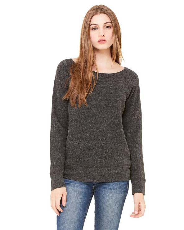 Bella+Canvas 7501 - Ladies Sponge Fleece Wide Neck Sweatshirt