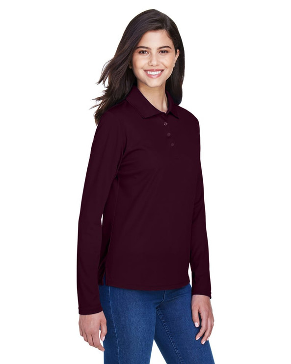 Ash City Core 365 78192 - Pinnacle Core 365™ Ladies' Performance Long Sleeve Pique Polos