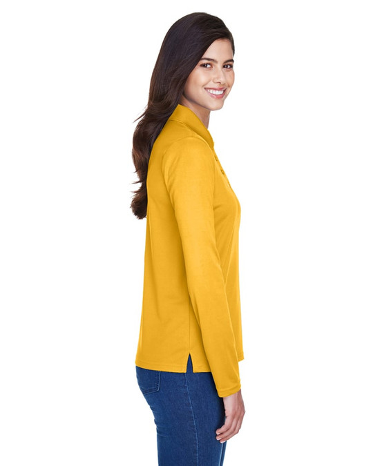 Ash City Core 365 78192 - Pinnacle Pour Femme Polos En Piqué Performance Core 365™ À Manches Longues