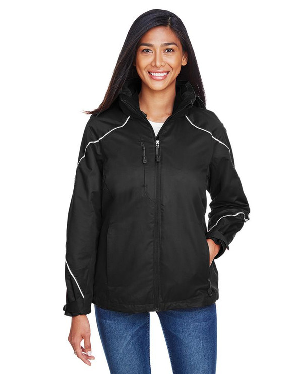 Ash City North End 78196 - Angle Pour Femme Manteaux 3 En 1 Avec Manteaux Doublure Contrecollés De Molleton