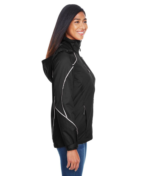 Ash City North End 78196 - Angle Pour Femme Manteaux 3 En 1 Avec Manteaux Doublure Contrecollés De Molleton