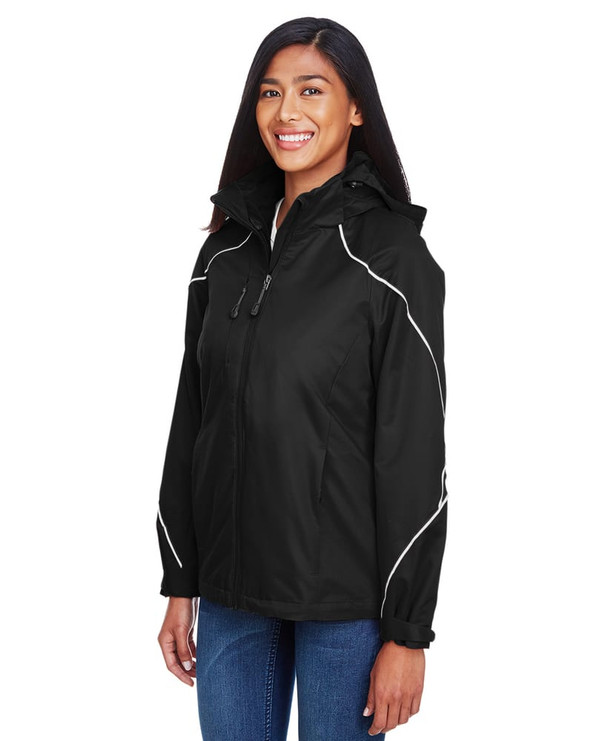 Ash City North End 78196 - Angle Pour Femme Manteaux 3 En 1 Avec Manteaux Doublure Contrecollés De Molleton