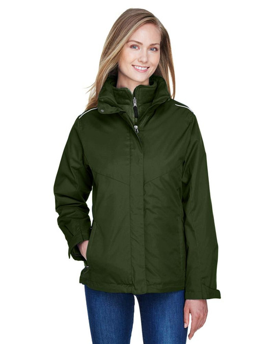 Ash City Core 365 78205 - Region Manteaux 3 En 1 Avec Manteau-Doublure En Molleton Pour Femme