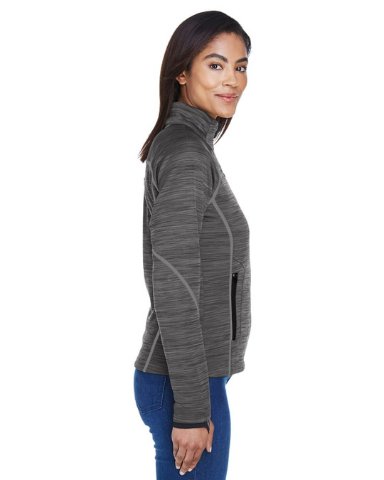 Ash City North End 78697 - Flux Ladies' Melange Bonded Fleece Jackets