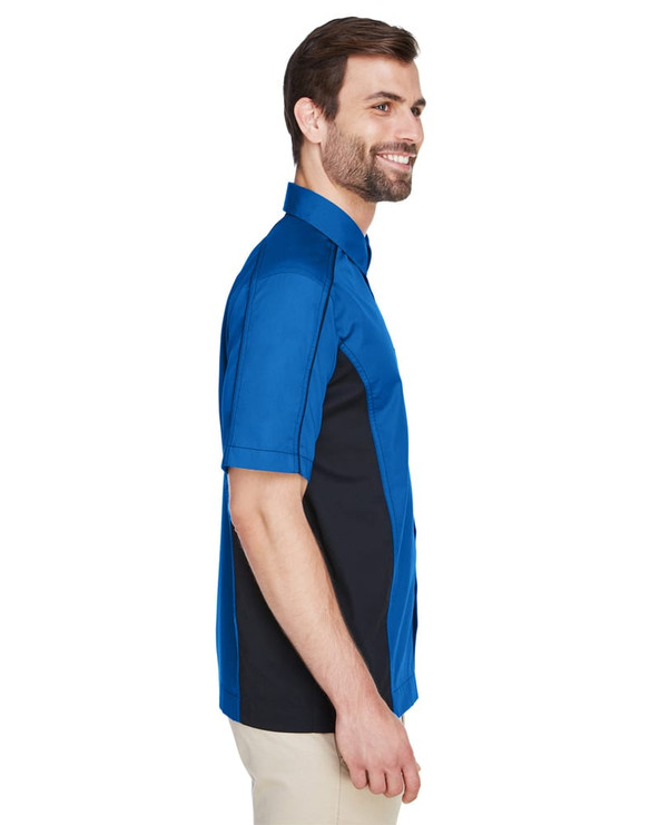 North End 87042 - Camisas Fuse Men's Color-Block Twill