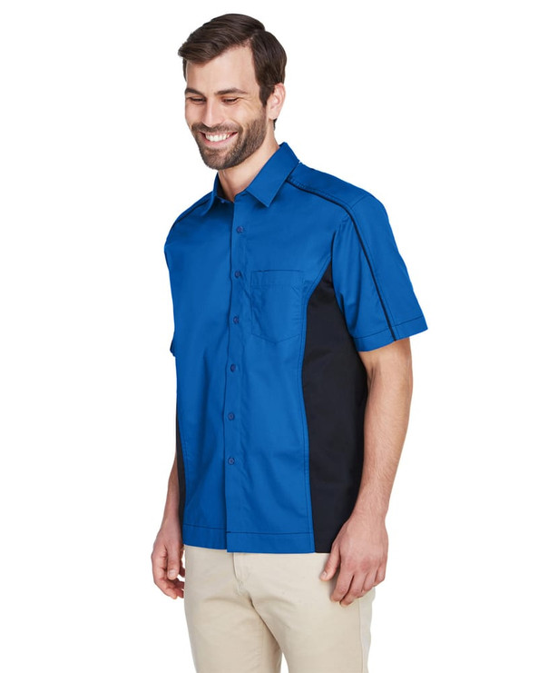 North End 87042 - Camisas Fuse Men's Color-Block Twill