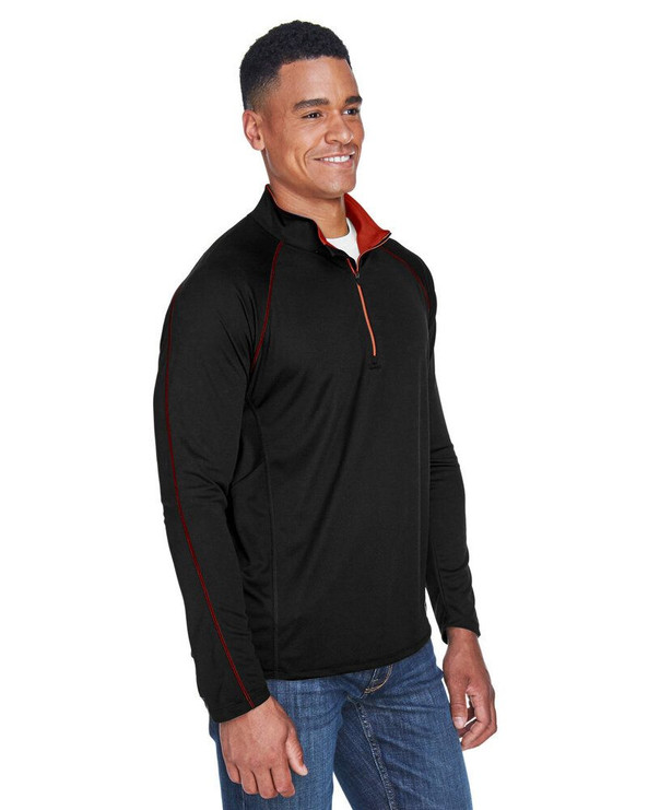 Ash City North End 88187 - Radar Men's Half-Zip Performance Long Sleeve Top  