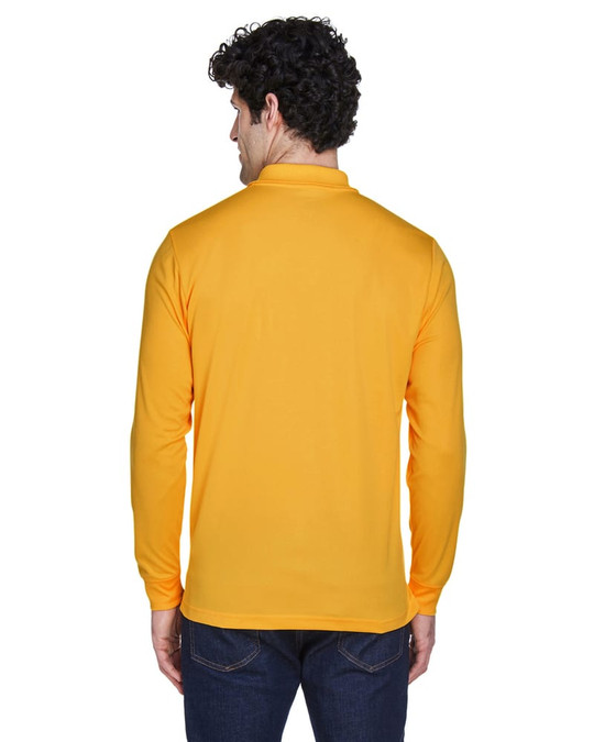 Ash City Core 365 88192 - Pinnacle Pour Hommes Polos En Piqué Performance Core 365™ À Manches Longues