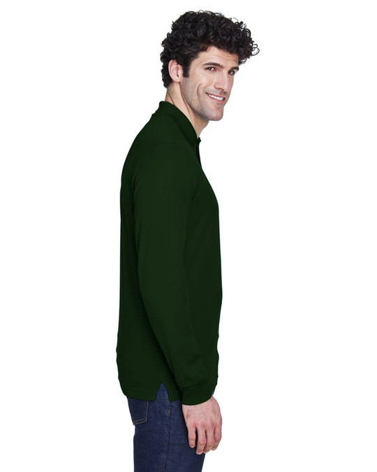 Ash City Core 365 88192 - Pinnacle Pour Hommes Polos En Piqué Performance Core 365™ À Manches Longues