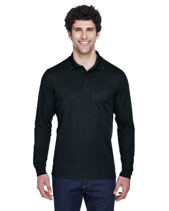 Ash City Core 365 88192 - Pinnacle Pour Hommes Polos En Piqué Performance Core 365™ À Manches Longues
