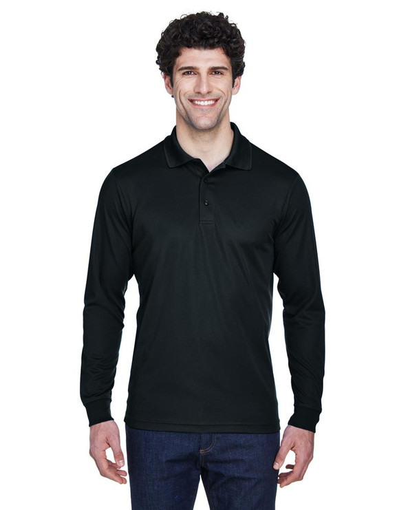 Ash City Core 365 88192 - Pinnacle Pour Hommes Polos En Piqué Performance Core 365™ À Manches Longues