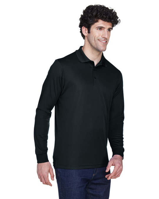 Ash City Core 365 88192 - Pinnacle Pour Hommes Polos En Piqué Performance Core 365™ À Manches Longues