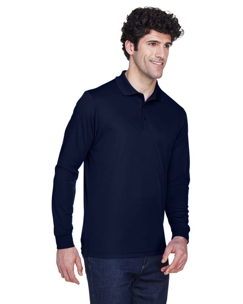 Ash City Core 365 88192 - Pinnacle Pour Hommes Polos En Piqué Performance Core 365™ À Manches Longues