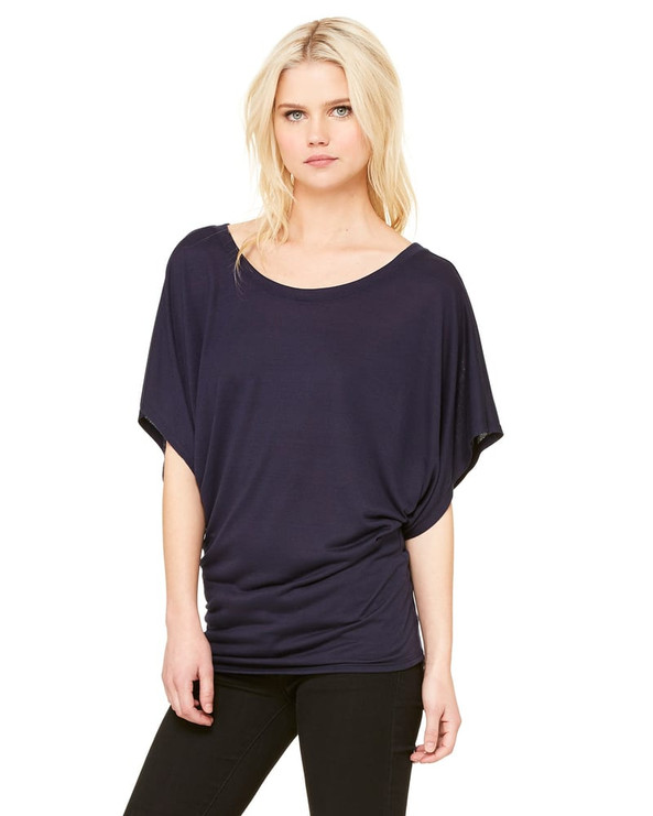 Bella+Canvas 8821 - Ladies Flowy Draped Sleeve Dolman T-Shirt