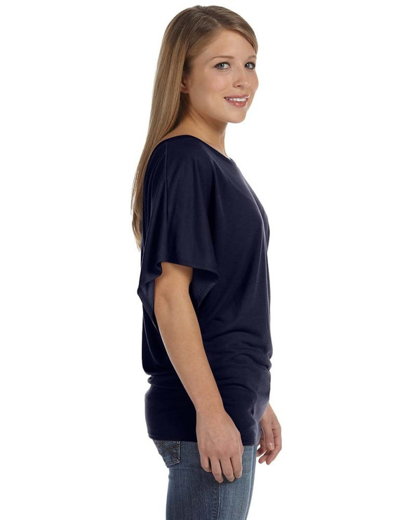 Bella+Canvas 8821 - Ladies Flowy Draped Sleeve Dolman T-Shirt