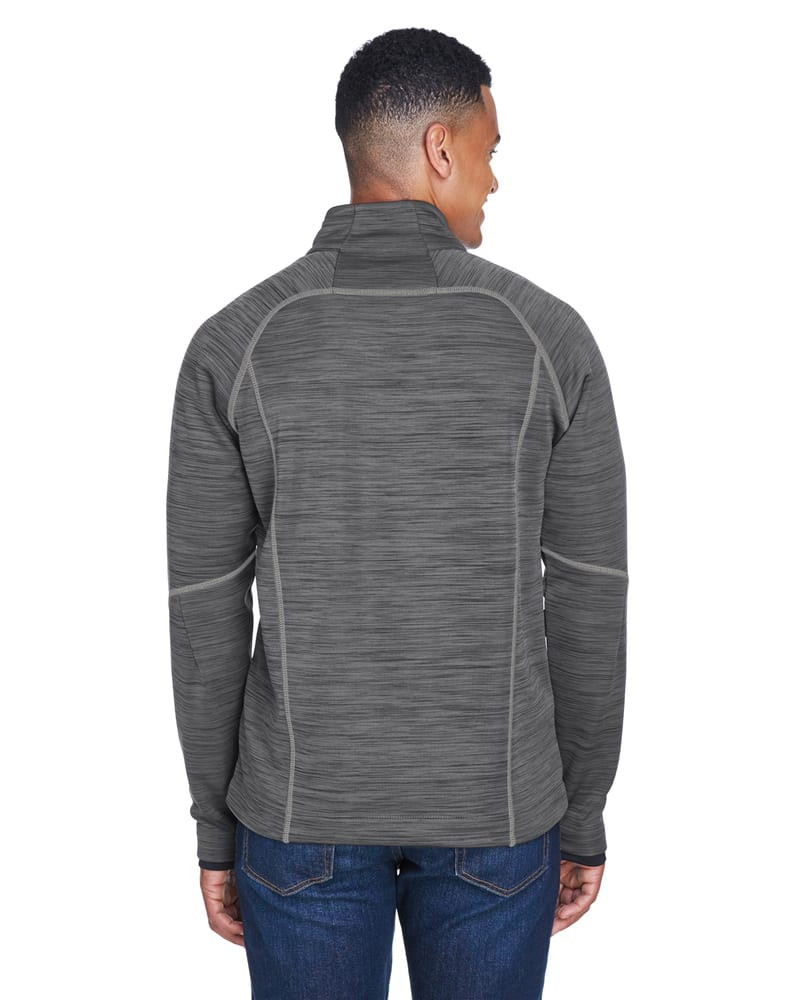 Ash City North End 88697 - Flux Manteaux En Molleton Contrecollé À Motif Mélangé Pour Homme