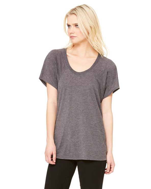 Bella+Canvas B8801 - Camiseta fluida de raglán para mujer Bella
