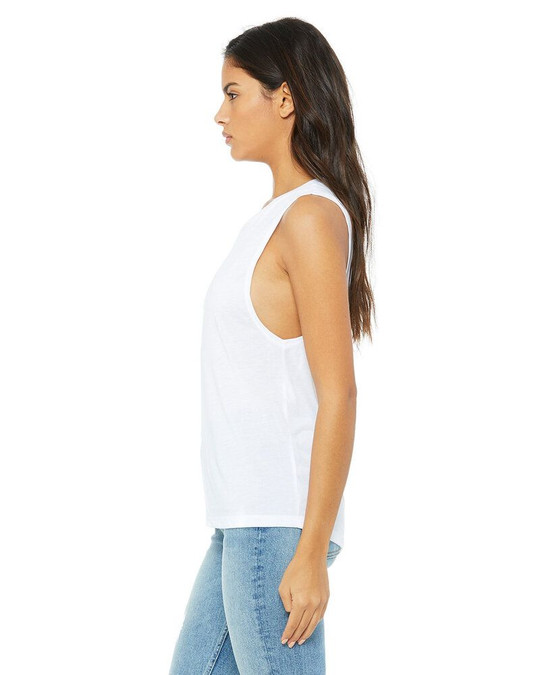 Bella+Canvas B8803 - Camiseta sin mangas fluida con escote redondo para mujer