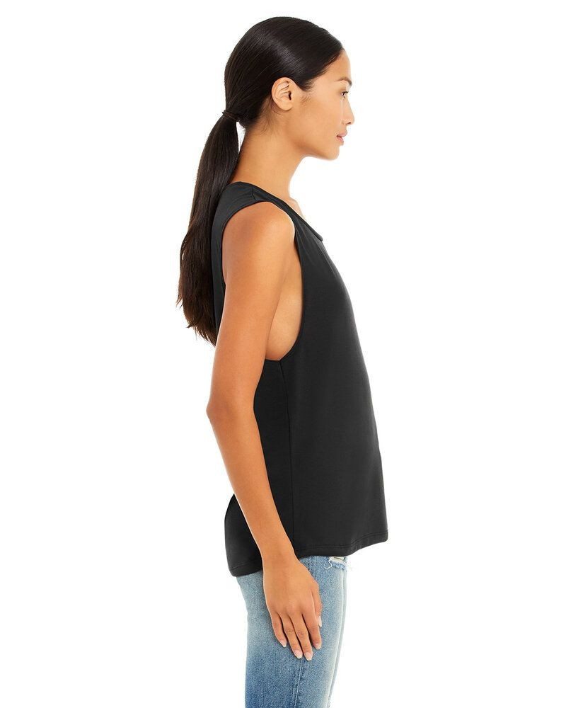 Bella+Canvas B8803 - Camiseta sin mangas fluida con escote redondo para mujer
