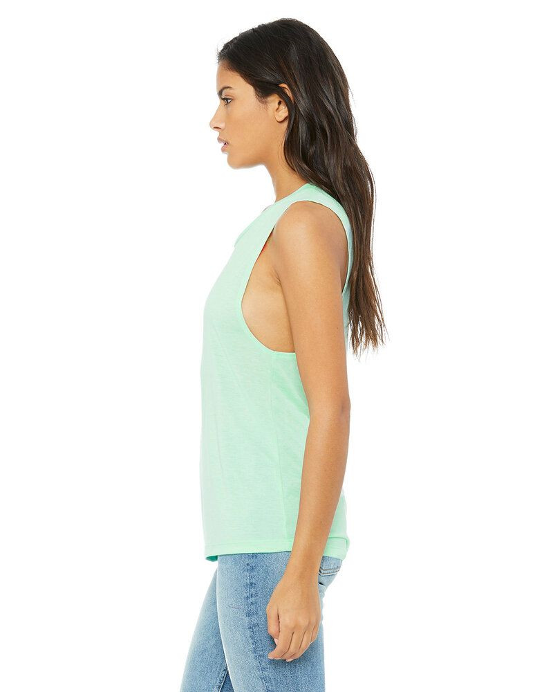Bella+Canvas B8803 - Camiseta sin mangas fluida con escote redondo para mujer