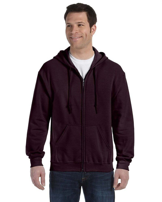 Gildan G186 - Molleton à capuchon Heavy BlendMC 50/50, 13,3 oz de MD avec glissière tout au long