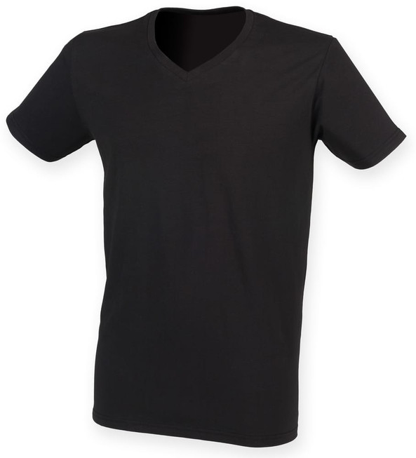 SF Men SF122 - Men's feel good stretch v-neck t-shirt