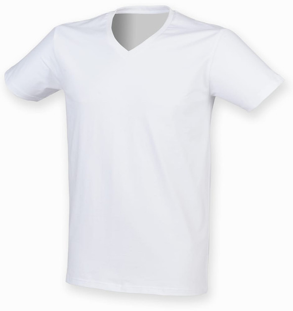 SF Men SF122 - Men's feel good stretch v-neck t-shirt