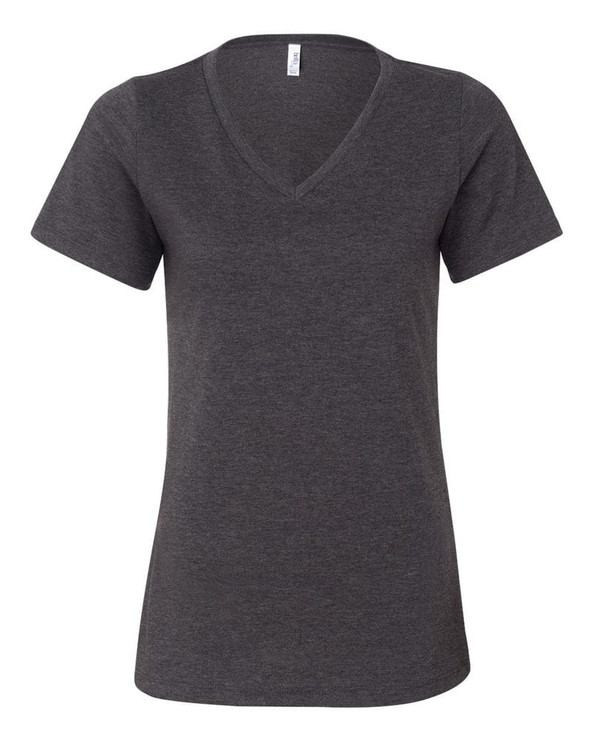 Bella+Canvas B6405 - Camiseta relajada de mujer de manga corta y cuello en V