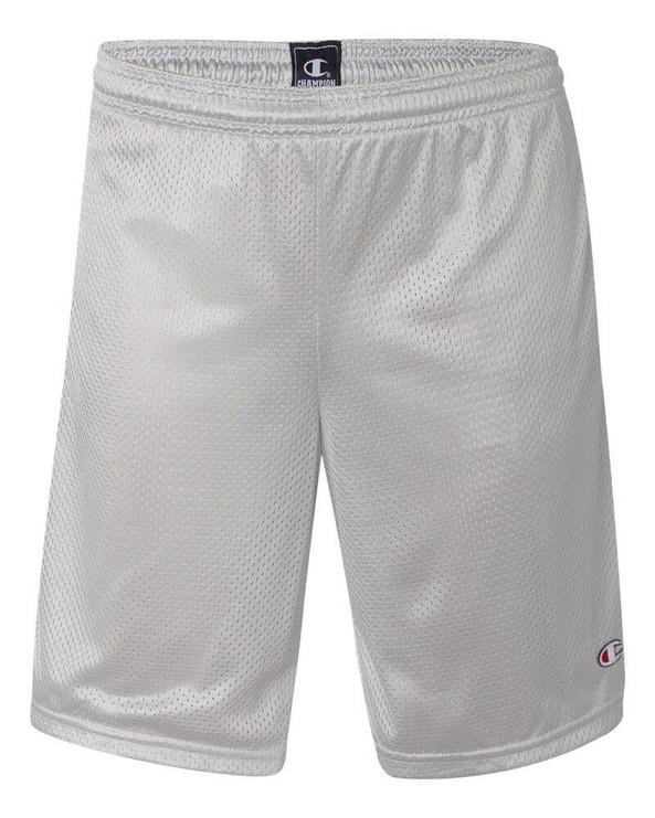 Champion S162 - Pantalones cortos largos de malla con bolsillos