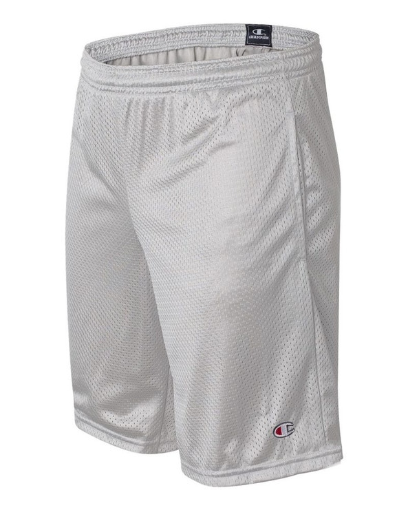 Champion S162 - Pantalones cortos largos de malla con bolsillos