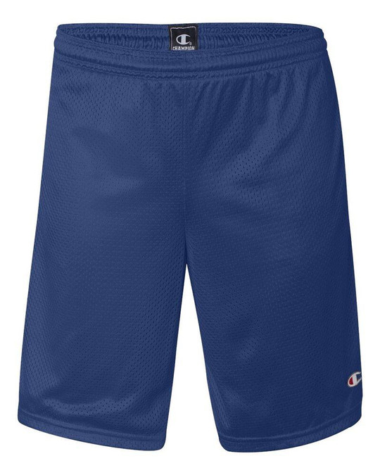Champion S162 - Pantalones cortos largos de malla con bolsillos