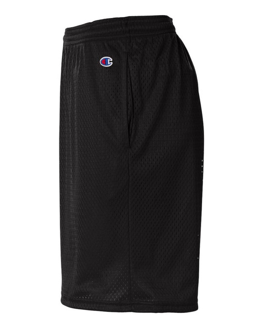 Champion S162 - Pantalones cortos largos de malla con bolsillos