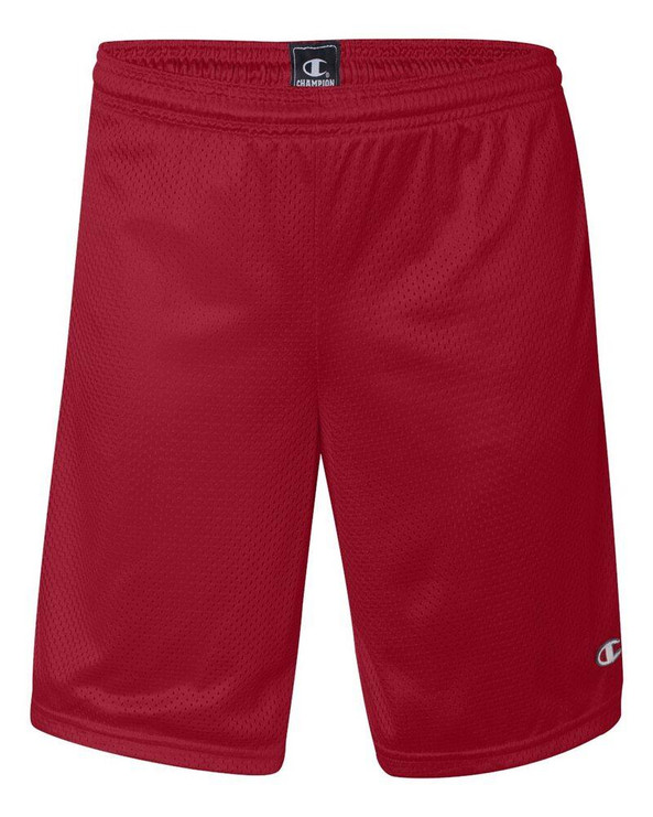 Champion S162 - Pantalones cortos largos de malla con bolsillos