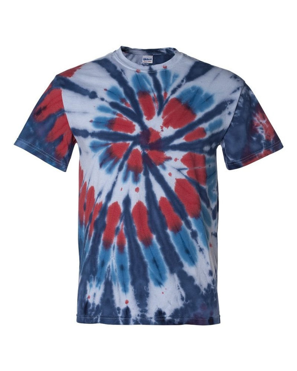 Tie-Dyed 200T2 - Multi-Color Cut-Spiral Short Sleeve T-Shirt