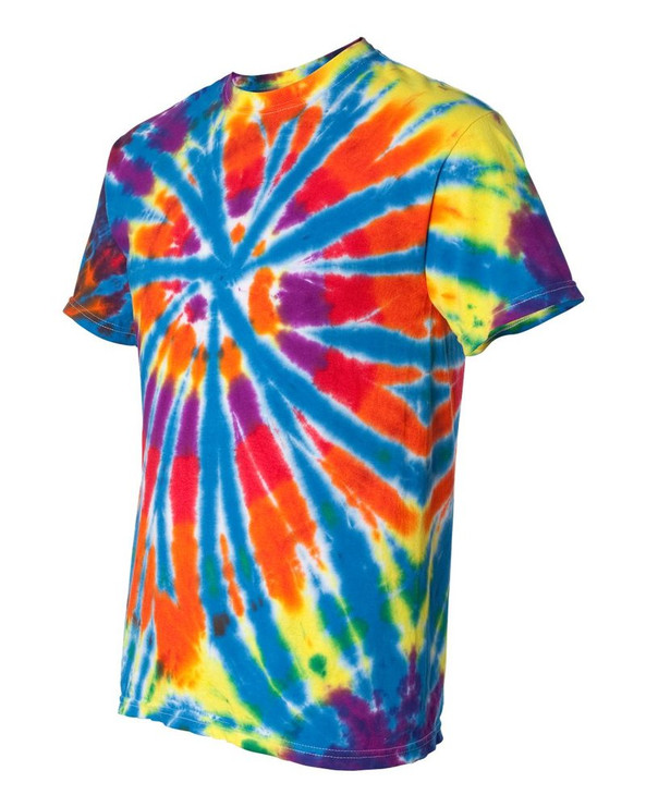 Tie-Dyed 200TD - Short Sleeve Rainbow Cut-Spiral T-Shirt