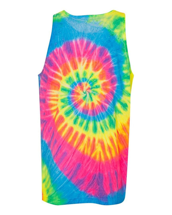 Tie-Dyed 420MS - Multi-Color Spiral Tank Top