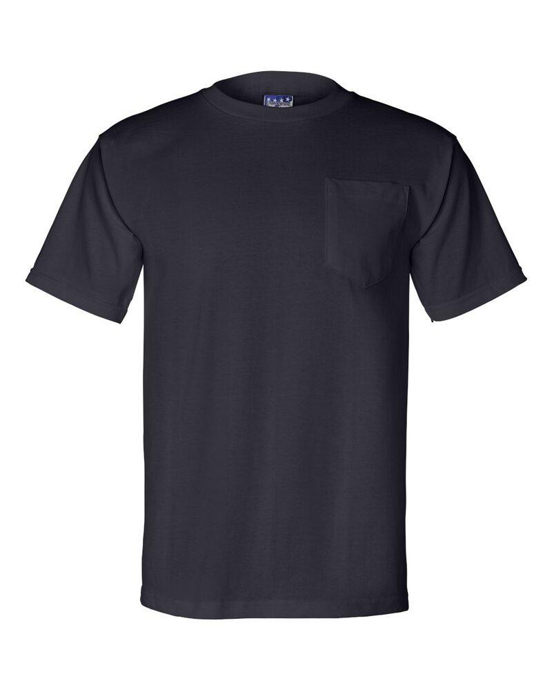 Bayside 3015 - Camiseta de manga corta Union-Made con bolsillo