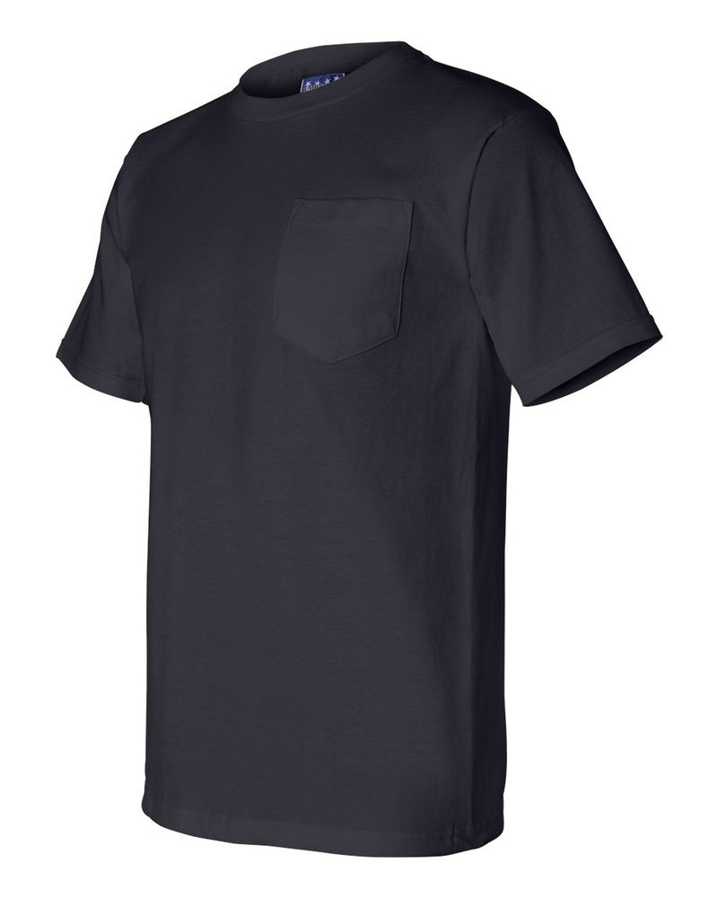 Bayside 3015 - Camiseta de manga corta Union-Made con bolsillo