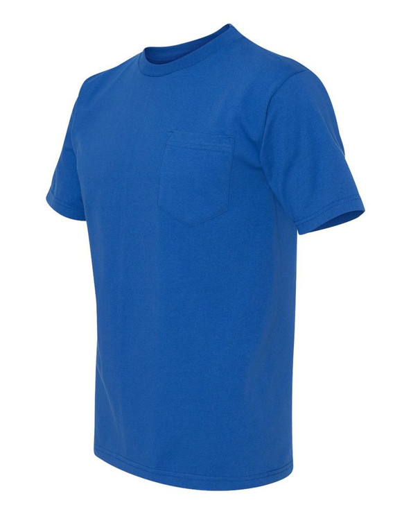 Bayside 3015 - Union-Made Short Sleeve T-Shirt with a Pocket