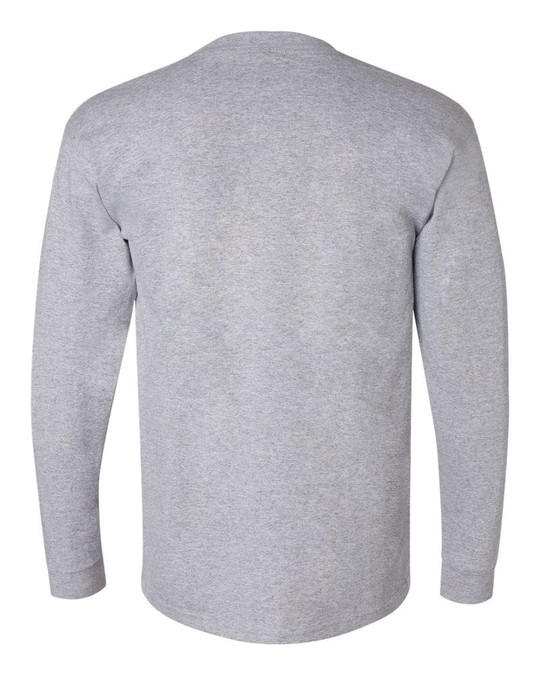 Bayside 3055 - Union-Made Long Sleeve T-Shirt with a Pocket